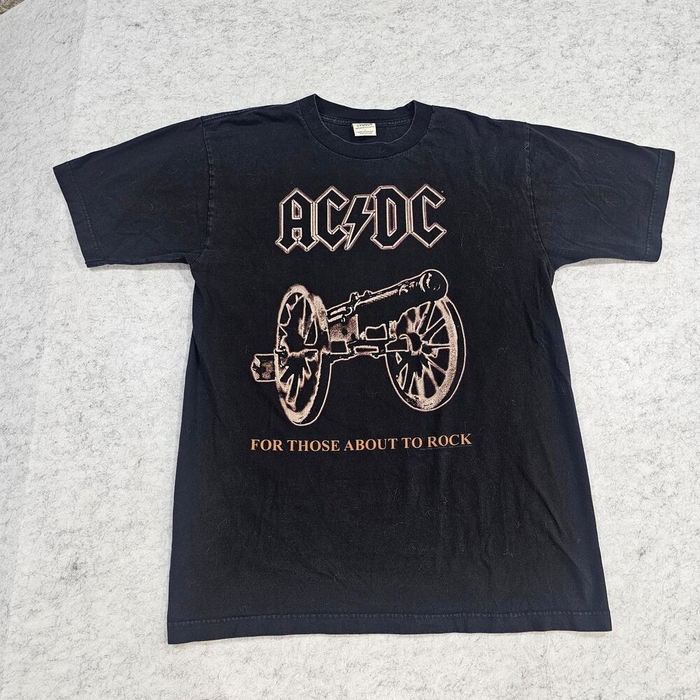 Vintage 90s AC/DC For Those About To Rock We Salute You Graphic T-Shirt Cygnus